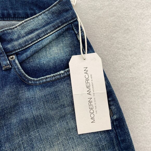 Modern American Jeans Women's‎ 26 Mesa Slim Bootcut Magnolia Wash Blue Denim NWT - Picture 4 of 14